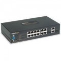12-Port 10/100 Hardened Managed Switch +2 SFP/RJ-45 Gigabit