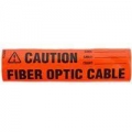 4" Wrap Around Label, Fiber Optic Warning Label