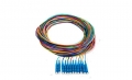 FIB 12 Fiber 900um Pigtails, SM, LC/UPC, Blue Boots, 3 Meters