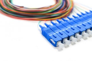 FIB 12 Fiber 900um Pigtails, SM, SC/UPC, Blue Boots, 3 Meters