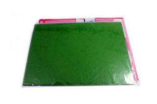 FIB 1um Lapping Film / Polishing Film Aluminum Oxide 9" x 6.5" Sheet Green - 25 Pack FIB 1um Lapping Film / Polishing Film Aluminum Oxide 9" x 6.5" Sheet Green - 25 Pack