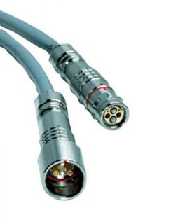 FIB Blue Lemo SMPTE Assembly, SM, PUW (Receptacle) to FUW (Plug), 100' FIB Blue Lemo SMPTE Assembly, SM, PUW (Receptacle) to FUW (Plug), 100'