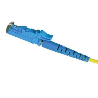 FIB Fiber Optic Patch Cable, E2000 to E2000 UPC-UPC, 5 meters, 3mm Simplex SM SMF28 Ultra Fiber