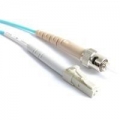 FIB Fiber Optic Patch Cable, LC PC to ST PC, 2 meters, 1.6mm Simplex MM ClearCurveOM3 Fiber