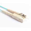 FIB Fiber Optic Patch Cable, SC PC to ST PC, 1 meter, 1.6mm Simplex MM ClearCurveOM3 Fiber