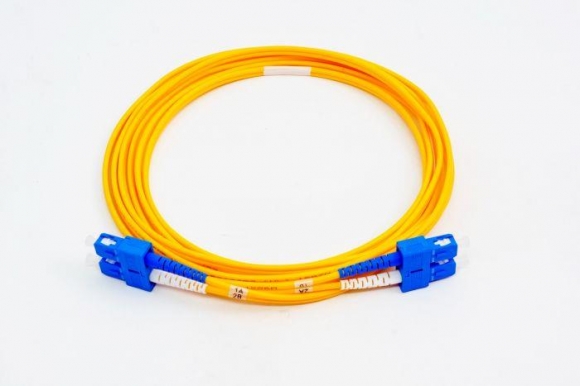 FIB Fiber Optic Patch Cable, SC to SC UPC-UPC, 2 meters, 3mm Duplex SM SMF-28 Ultra Fiber