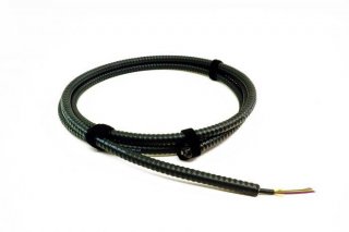 TLC 12 Fiber, 50/125um MM ClearCurve OM3, Indoor/Outdoor Fiber Optic Cable with Aluminum Interlocking Armor, Plenum, Black