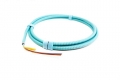 TLC 48 Fiber, 50/125um MM ClearCurve OM3, Micro-Distribution Fiber Optic Cable with Aluminum Interlocking Armor, Plenum, Aqua