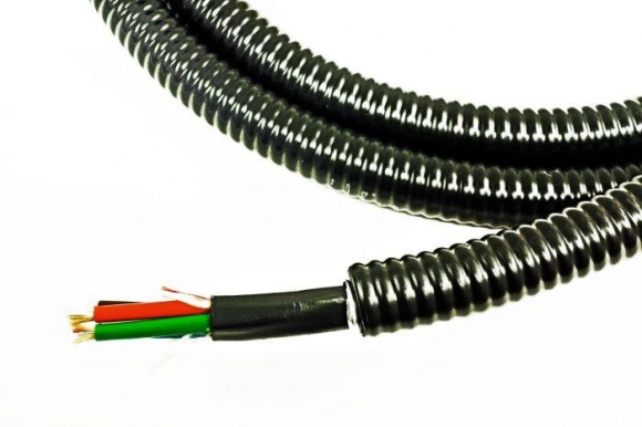 TLC 48 Fiber SM SMF28 Ultra Indoor Outdoor Fiber Optic Cable Riser Aluminum Interlocking Armor-Black TLC 48 Fiber SM SMF28 Ultra Indoor Outdoor Fiber Optic Cable Riser Aluminum Interlocking Armor-Black