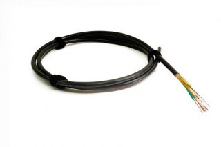 TLC 72 Fiber SM SMF28 Ultra Gel Free Indoor/Outdoor Fiber Optic Cable, Riser, Black