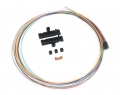 12 Fiber Color Coded Buffer Tube/Ribbon Fan-Out Kit 25" Tubing