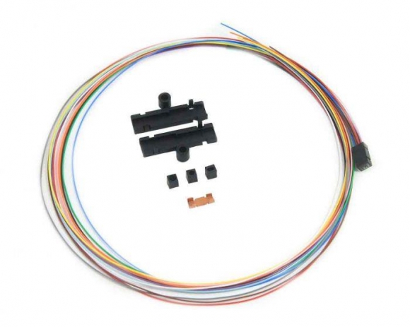 12 Fiber Color Coded Buffer Tube/Ribbon Fan-Out Kit 25" Tubing