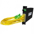 FIB 1x16 PLC LGX Splitter Module, 1.6mm, 2 meters, LC/APC Connectors