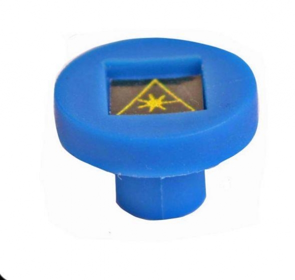 FIB Dust Cap Mating Sleeve Adapter FC with Warning Label Blue Round Head - 100 Pack FIB Dust Cap Mating Sleeve Adapter FC with Warning Label Blue Round Head - 100 Pack
