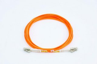 FIB Fiber Optic Patch Cable, LC PC to LC PC, 10 meters, 1.6mm Duplex MM Infinicor 300 Fiber