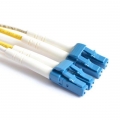 FIB Fiber Optic Patch Cable, LC to LC UPC-UPC, 10 meters, 1.6mm Duplex SM SMF-28 Ultra Fiber