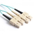 FIB Fiber Optic Patch Cable, SC PC to SC PC, 2 meters, 1.6mm Duplex MM ClearCurveOM3 Fiber