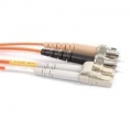 FIB Fiber Optic Patch Cable, ST PC to LC PC, 5 meters, 1.6mm Duplex MM Infinicor 300 Fiber