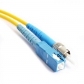 FIB Fiber Optic Patch Cable, ST to SC UPC-UPC, 5 meters, 3mm Simplex SM SMF-28 Ultra Fiber