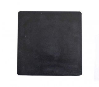 FIB Polishing Pad 90 Durometer Rubber Square 6" x 6" Black