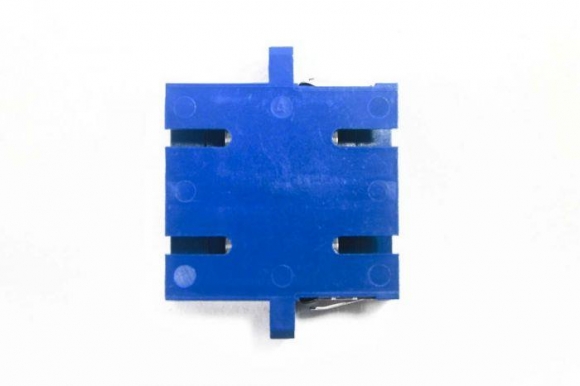 FIB SC Adapter Duplex Blue Singlemode - with Flange, Style 3 FIB SC Adapter Duplex Blue Singlemode - with Flange, Style 3