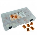Reflective Number and Letter Labeling Kit, Black on Orange