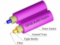TLC 2mm Duplex 50/125um MM ClearCurve OM4 Fiber Optic Cable, Plenum, Magenta