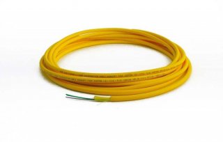 TLC 4 Fiber SM SFM28 Ultra Distribution Fiber Optic Cable Riser Yellow 4.4mm OD TLC 4 Fiber SM SFM28 Ultra Distribution Fiber Optic Cable Riser Yellow 4.4mm OD