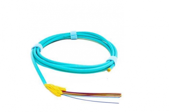 TLC 48 Fiber, 50/125um ClearCurve OM3, Distribution Fiber Optic Cable, Riser, Aqua
