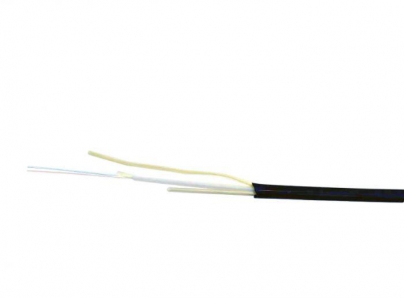 TLC 6 Fiber SM SMF28 Ultra Dry Flat Drop Cable PE Black TLC 6 Fiber SM SMF28 Ultra Dry Flat Drop Cable PE Black