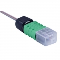 AFL Splice-On Connector MPO APC Singlemode FuseConnect 250um Ribbon 3mm Female Green 6 Pack