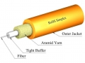 Corning 3mm Simplex 50/125um MM OM2 Fiber Optic Cable, Riser, Orange Corning 3mm Simplex 50/125um MM OM2 Fiber Optic Cable, Riser, Orange