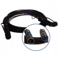 FIB Blue Delphi 4-channel Jam-Nut Receptacle to ST-SM 1'