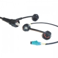 FIB Blue OVDA SC-MM In-Line Adapter with Dust Cap