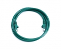 FIB Copper Cat 5e Patch Cable with Boots 10ft Green