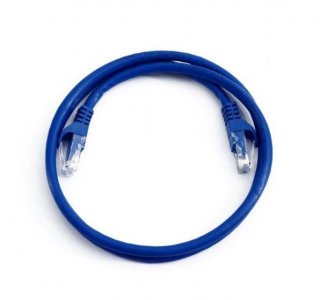 FIB Copper Cat 5e Patch Cable with Boots 5ft Blue FIB Copper Cat 5e Patch Cable with Boots 5ft Blue