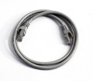 FIB Copper Cat 6 Patch Cable with Boots 10ft Gray