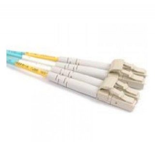 FIB Fiber Optic Patch Cable, LC PC to LC PC, 1 meter, 1.6mm Duplex MM ClearCurveOM4 Fiber