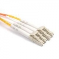 FIB Fiber Optic Patch Cable, LC PC to LC PC, 5 meters, 1.6mm Duplex MM ClearCurveOM2 Fiber