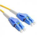 FIB Fiber Optic Patch Cable, LC to LC UPC-UPC, 1 meter, Unibody, 1.6mm Duplex SM SMF-28 Ultra Fiber