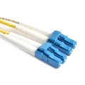 FIB Fiber Optic Patch Cable, LC to LC UPC-UPC, 15 meters, Unibody, 1.6mm Duplex SM SMF-28 Ultra Fiber