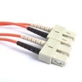 FIB Fiber Optic Patch Cable, SC PC to SC PC, 1 meter, 3mm Duplex MM ClearCurveOM2 Fiber FIB Fiber Optic Patch Cable, SC PC to SC PC, 1 meter, 3mm Duplex MM ClearCurveOM2 Fiber