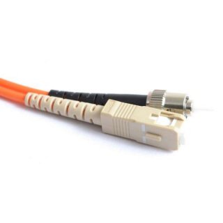 FIB Fiber Optic Patch Cable, ST PC to SC PC, 3 meters, 3mm Simplex MM Infinicor 300 Fiber FIB Fiber Optic Patch Cable, ST PC to SC PC, 3 meters, 3mm Simplex MM Infinicor 300 Fiber