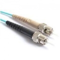 FIB Fiber Optic Patch Cable, ST PC to ST PC, 2 meters, 1.6mm Duplex MM ClearCurveOM3 Fiber