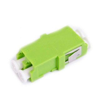 FIB LC Duplex Adapter Ceramic Flangeless Green FIB LC Duplex Adapter Ceramic Flangeless Green