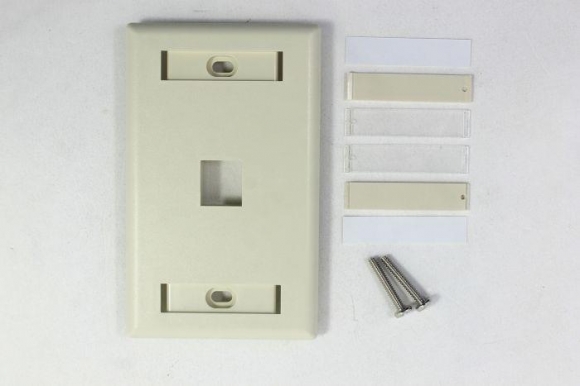 SIGNAMAX Keystone Faceplate 1 Port Single Gang with Labeling Windows
