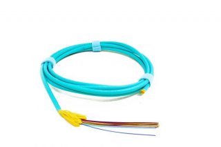TLC 24 Fiber, 50/125um ClearCurve OM3, Distribution Fiber Optic Cable, Plenum, Aqua
