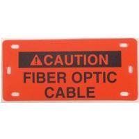 Economy Tie On Label, 3-7/8" x 1-3/4", Fiber Optic Warning Label, 20 Pack