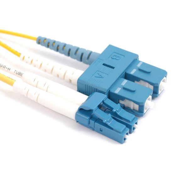 FIB Fiber Optic Patch Cable, LC to SC UPC-UPC, 2 meters, 1.6mm Duplex SM SMF-28 Ultra Fiber FIB Fiber Optic Patch Cable, LC to SC UPC-UPC, 2 meters, 1.6mm Duplex SM SMF-28 Ultra Fiber
