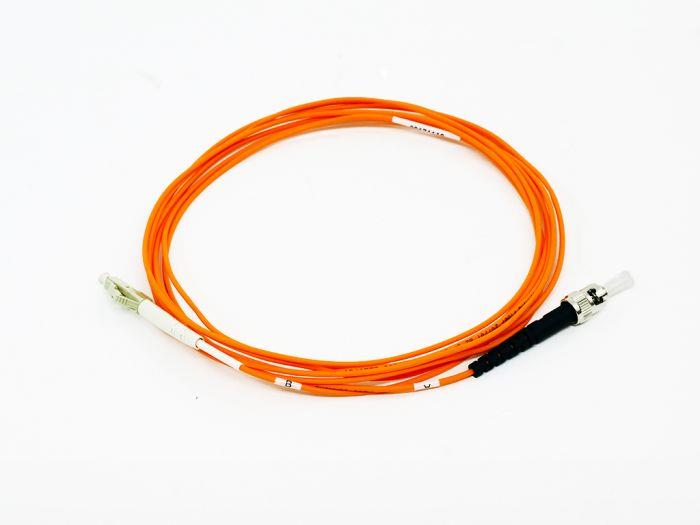 FIB Fiber Optic Patch Cable, ST PC to LC PC, 1 meter, 1.6mm Simplex MM Infinicor 300 Fiber